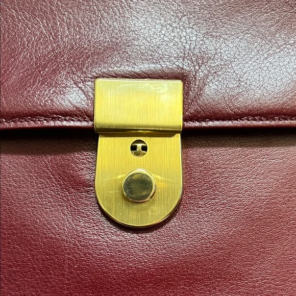 Vintage Leather and Suede Padfolio in Burgundy Excellent condition - Picture 4 of 13